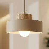 mini: Lampa wisząca KIVI nowoczesna beżowa E27 15W LED (3)
