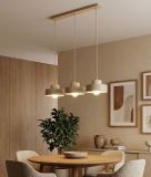 mini: Lampa wisząca KIVI nowoczesna beżowa E27 15W LED (2)