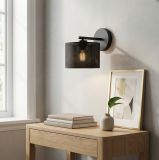 mini: Kinkiet LUX nowoczesny czarny E27 15W LED (2)