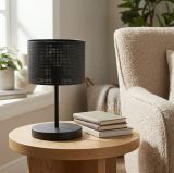 mini: Lampka biurkowa LUX nowoczesna czarna E27 15W LED (3)