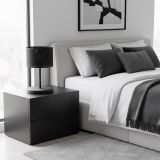 mini: Lampka biurkowa LUX nowoczesna czarna E27 15W LED (4)