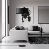 mini: Lampa podłogowa LUX nowoczesna czarna E27 15W LED (2)