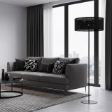 mini: Lampa podłogowa LUX nowoczesna czarna E27 15W LED (3)
