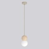 mini: Lampa wisząca LOOP nowoczesna beżowa G9 8W LED (1)
