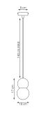 mini: Lampa wisząca LOOP nowoczesna beżowa G9 8W LED (6)