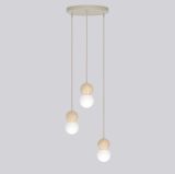 mini: Lampa wisząca LOOP nowoczesna beżowa G9 8W LED (2)