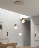 mini: Lampa wisząca LOOP nowoczesna beżowa G9 8W LED (4)