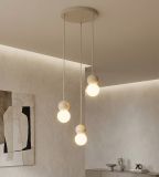 mini: Lampa wisząca LOOP nowoczesna beżowa G9 8W LED (5)