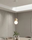 mini: Lampa wisząca LOOP nowoczesna biała G9 8W LED (5)