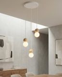 mini: Lampa wisząca LOOP nowoczesna biała G9 8W LED (5)