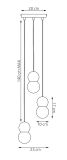 mini: Lampa wisząca LOOP nowoczesna biała G9 8W LED (7)