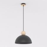 mini: Lampa wisząca KAKI nowoczesna czarna E27 15W LED (1)