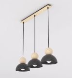mini: Lampa wisząca KAKI nowoczesna czarna E27 15W LED (1)