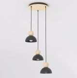 mini: Lampa wisząca KAKI nowoczesna czarna E27 15W LED (2)