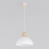 mini: Lampa wisząca KAKI nowoczesna biała E27 15W LED (1)