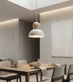 mini: Lampa wisząca KAKI nowoczesna biała E27 15W LED (2)