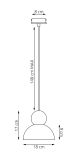mini: Lampa wisząca KAKI nowoczesna biała E27 15W LED (5)