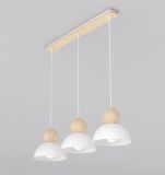 mini: Lampa wisząca KAKI 3 nowoczesna biała E27 15W LED (1)