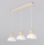 mini: Lampa wisząca KAKI 3 nowoczesna biała E27 15W LED (2)