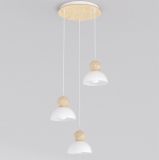 mini: Lampa wisząca KAKI nowoczesna biała E27 15W LED (1)