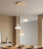 mini: Lampa wisząca KAKI nowoczesna biała E27 15W LED (4)