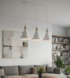 mini: Lampa wisząca ZERO nowoczesna biała E27 15W LED (6)