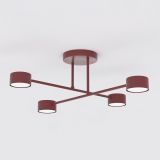 mini: Lampa sufitowa HALO nowoczesna burgundowa GX53 10W LED (1)