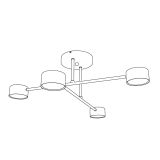 mini: Lampa sufitowa HALO nowoczesna burgundowa GX53 10W LED (8)