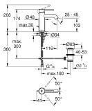 Bateria Umywalkowa Rozmiar S Essence Cool Sunrise 24171GL1 Grohe