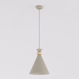 mini: Lampa wisząca ZERO nowoczesna beżowa E27 15W LED (1)