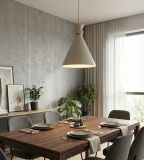 mini: Lampa wisząca ZERO nowoczesna beżowa E27 15W LED (6)