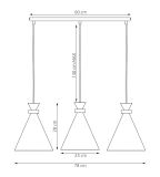 mini: Lampa wisząca ZERO nowoczesna beżowa E27 15W LED (8)