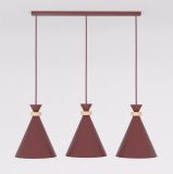 mini: Lampa wisząca ZERO nowoczesna burgundowa E27 15W LED (2)