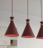 mini: Lampa wisząca ZERO nowoczesna burgundowa E27 15W LED (6)