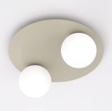 mini: Lampa sufitowa SOLAR nowoczesna beżowa E14 10W LED (2)