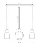 mini: Lampa wisząca MESI nowoczesna beżowa GU10 8W LED (7)
