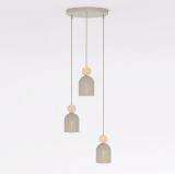 mini: Lampa wisząca MESI nowoczesna beżowa GU10 8W LED (2)