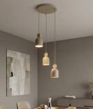 mini: Lampa wisząca MESI nowoczesna beżowa GU10 8W LED (3)