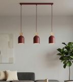mini: Lampa wisząca MESI nowoczesna burgundowa GU10 8W LED (3)