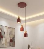 mini: Lampa wisząca MESI nowoczesna burgundowa GU10 8W LED (5)