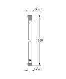 Wąż Prysznicowy Silverflex Twistfree 1,25m Hard Graphite 28362A01 Grohe