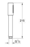 Słuchawka Rainshower Aqua Stick Cool Sunrise 26866GL0 Grohe