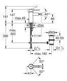 Bateria Bidetowa Essence Hard Graphite 24178A01 Grohe - OUTLET