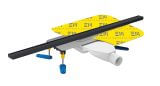 Zestaw Odpływowy Slim Czarny Mat 70 Cm Emporia