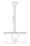 mini: Lampa wisząca UMBRA nowoczesna czarna G9 8W LED (6)