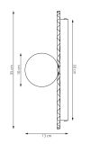 mini: Kinkiet UMBRA nowoczesny biały G9 8W LED (5)
