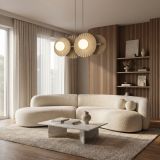 mini: Lampa wisząca UMBRA nowoczesna beżowa G9 8W LED (2)