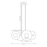 mini: Lampa wisząca UMBRA nowoczesna beżowa G9 8W LED (6)