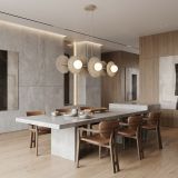 mini: Lampa wisząca UMBRA nowoczesna beżowa G9 8W LED (2)