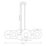 mini: Lampa wisząca UMBRA nowoczesna beżowa G9 8W LED (8)